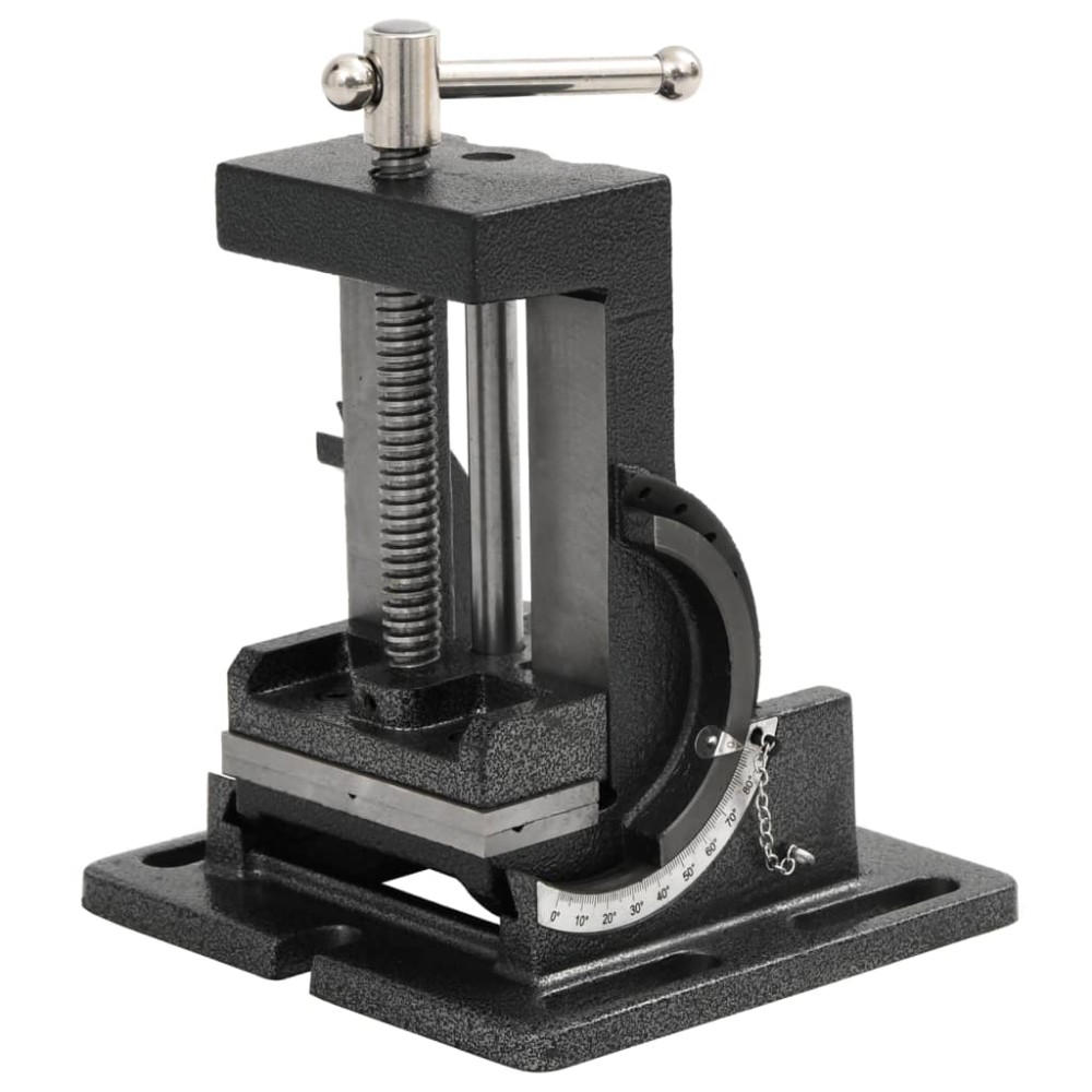vidaXL Menghină cu înclinare mașină găurit, acționare manuală, 110 mm