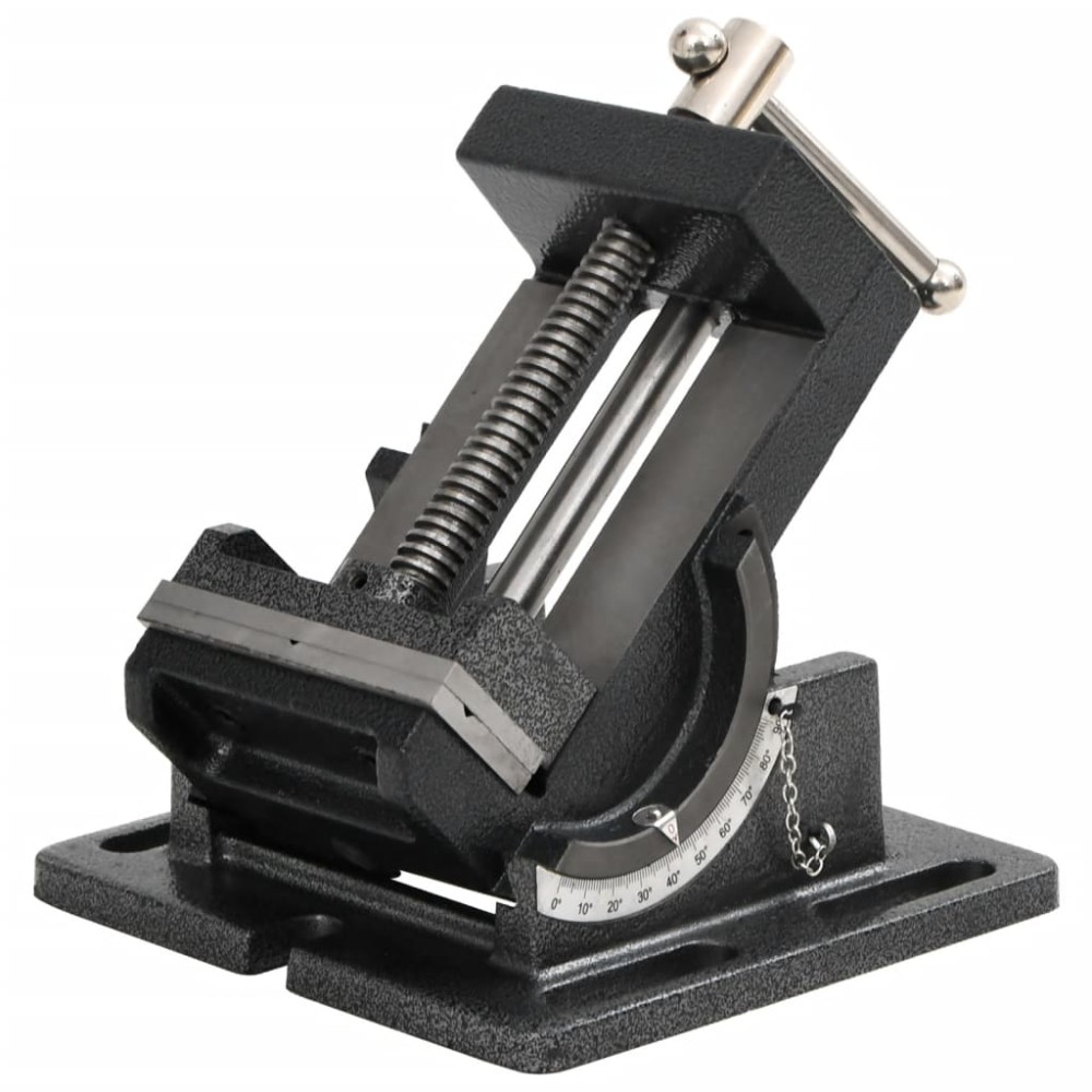 vidaXL Menghină cu înclinare mașină găurit, acționare manuală, 110 mm
