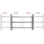 Grilaj de siguranță pentru ferestre cu 3 bare transversale 700-1050 mm Grilaj de siguranță pentru ferestre cu 3 bare transversale 700-1050 mm