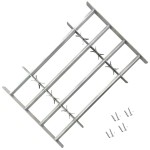 Grilaj de siguranță pentru ferestre cu 4 bare transversale 500-650 mm Grilaj de siguranță pentru ferestre cu 4 bare transversale 500-650 mm