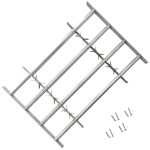 Grilaj de siguranță pentru ferestre cu 4 bare transversale 1000-1500mm Grilaj de siguranță pentru ferestre cu 4 bare transversale 1000-1500mm