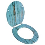 Scaun WC cu capac, MDF, model lemn vechi Scaun WC cu capac, MDF, model lemn vechi