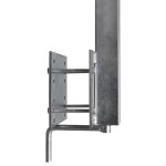 Set de 2 suporturi cu bară solidă pentru remorcă barcă 63 - 88 cm Set de 2 suporturi cu bară solidă pentru remorcă barcă 63 - 88 cm