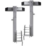 Set de 2 suporturi cu bară solidă pentru remorcă barcă 63 - 88 cm Set de 2 suporturi cu bară solidă pentru remorcă barcă 63 - 88 cm