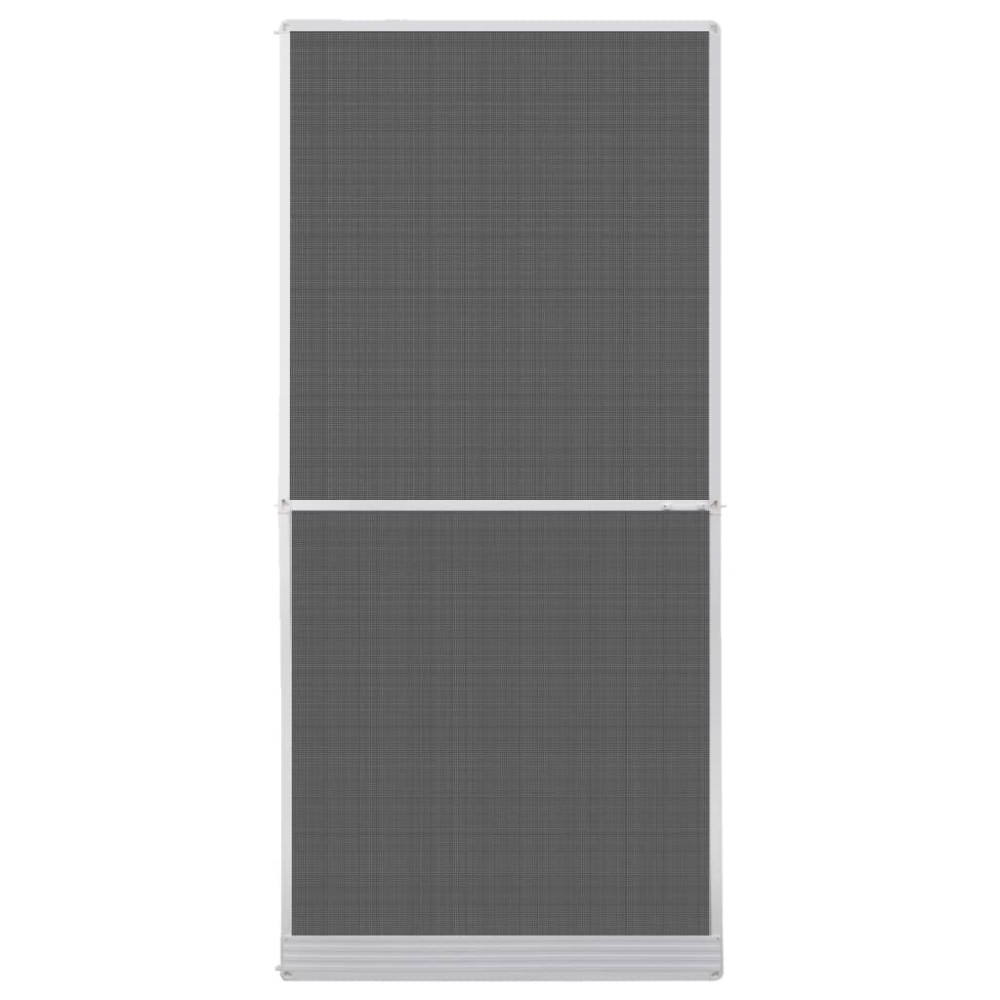 vidaXL Plasă insecte cu balamale pentru uși, alb, 100 x 215 cm