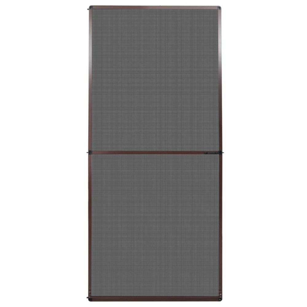 vidaXL Plasă insecte cu balamale pentru uși, maro, 100 x 215 cm