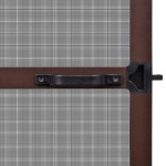 vidaXL Plasă insecte cu balamale pentru uși, maro, 100 x 215 cm vidaXL Plasă insecte cu balamale pentru uși, maro, 100 x 215 cm