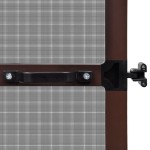 vidaXL Plasă insecte cu balamale pentru uși, maro, 100 x 215 cm vidaXL Plasă insecte cu balamale pentru uși, maro, 100 x 215 cm