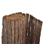 vidaXL Gard din scoarță de copac, 400 x 100 cm vidaXL Gard din scoarță de copac, 400 x 100 cm