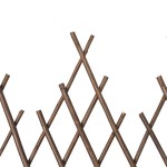vidaXL Gard din spalier din salcie, 5 buc., 170x37 cm