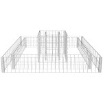 vidaXL Jardinieră gabion, 120 x 120 x 20 cm, oțel galvanizat vidaXL Jardinieră gabion, 120 x 120 x 20 cm, oțel galvanizat