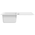 Chiuvetă bucătărie granit, bazin unic cu scurgere, reversibilă, gri Chiuvetă bucătărie granit, bazin unic cu scurgere, reversibilă, gri