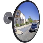 Oglindă rutieră acrilică convexă de interior 30 cm negru Oglindă rutieră acrilică convexă de interior 30 cm negru