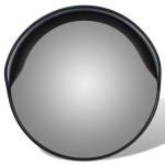 vidaXL Oglindă de trafic convexă, negru, 30 cm, plastic PC de exterior vidaXL Oglindă de trafic convexă, negru, 30 cm, plastic PC de exterior