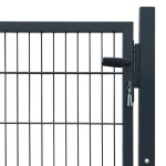 vidaXL Poartă pentru gard 2D (simplă), gri antracit, 106x130 cm vidaXL Poartă pentru gard 2D (simplă), gri antracit, 106x130 cm