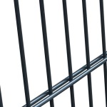 vidaXL Poartă pentru gard 2D (simplă), gri antracit, 106x190 cm