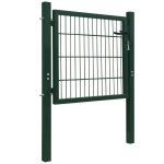 vidaXL Poartă pentru gard 2D (simplă), verde, 106x130 cm vidaXL Poartă pentru gard 2D (simplă), verde, 106x130 cm