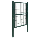 vidaXL Poartă pentru gard 2D (simplă), verde, 106x170 cm