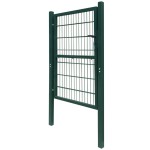 vidaXL Poartă pentru gard 2D (simplă), verde, 106x210 cm