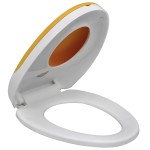 vidaXL Capac WC cu închidere silențioasă, alb & galben, adulți/copii vidaXL Capac WC cu închidere silențioasă, alb & galben, adulți/copii