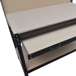Banc de lucru cu placă cu cârlige și sertar Banc de lucru cu placă cu cârlige și sertar