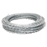 vidaXL Sârmă ghimpată BTO-22 Concertina cu lame, 100 m oțel galvanizat vidaXL Sârmă ghimpată BTO-22 Concertina cu lame, 100 m oțel galvanizat