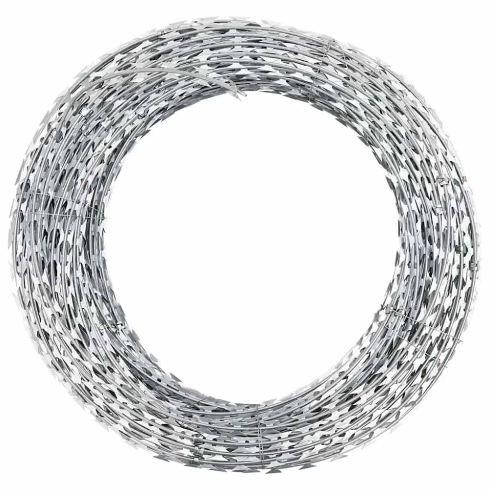 vidaXL Sârmă ghimpată BTO-22 Concertina cu lame, 100 m oțel galvanizat
