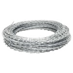 BTO-22 Concertina NATO sârmă ghimpată cu cleme, oțel galvanizat, 150 m BTO-22 Concertina NATO sârmă ghimpată cu cleme, oțel galvanizat, 150 m
