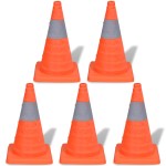 Conuri de trafic de tip pop-up 42 cm, 5 buc. Conuri de trafic de tip pop-up 42 cm, 5 buc.