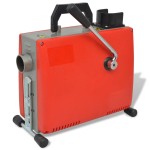 vidaXL Mașină de curățat țevi, 250 W, 15 m x 16 mm, 4,5 m x 9,5 mm