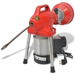 vidaXL Mașină curățare țevi, 250 W, 12,5 x 16 mm, 4,5 m x 9,5 mm