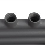 Radiator port-prosop încălzire centrală baie, drept, gri, 600x1160 mm Radiator port-prosop încălzire centrală baie, drept, gri, 600x1160 mm