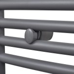 Radiator port-prosop încălzire centrală baie, curbat, 480x480 mm, gri Radiator port-prosop încălzire centrală baie, curbat, 480x480 mm, gri