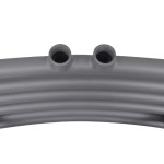 Radiator port-prosop încălzire centrală baie, curbat, 480x480 mm, gri Radiator port-prosop încălzire centrală baie, curbat, 480x480 mm, gri