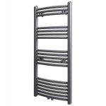 Radiator port-prosop încălzire centrală, curbat, 500 x 1160 mm, gri Radiator port-prosop încălzire centrală, curbat, 500 x 1160 mm, gri