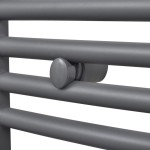 Radiator port-prosop încălzire centrală, curbat, 500 x 1160 mm, gri Radiator port-prosop încălzire centrală, curbat, 500 x 1160 mm, gri