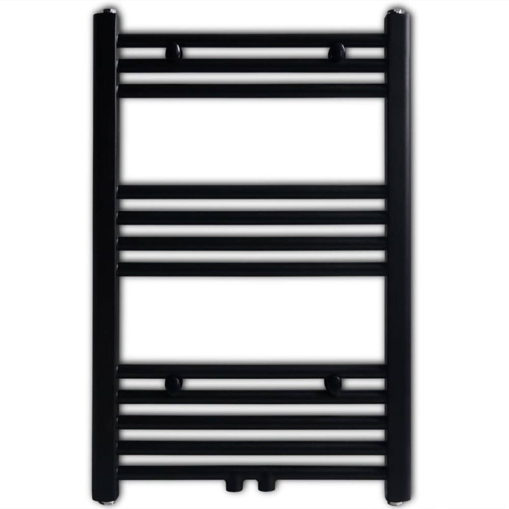 Radiator port-prosop încălzire centrală baie drept negru 500 x 764 mm