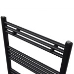 Radiator port-prosop încălzire centrală baie drept negru 500 x 764 mm Radiator port-prosop încălzire centrală baie drept negru 500 x 764 mm