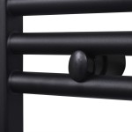 Radiator port-prosop încălzire centrală baie drept negru 500 x 764 mm Radiator port-prosop încălzire centrală baie drept negru 500 x 764 mm