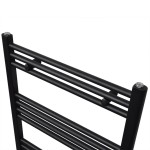 Radiator port-prosop încălzire centrală baie drept, negru, 600x1160 mm Radiator port-prosop încălzire centrală baie drept, negru, 600x1160 mm