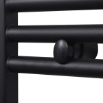 Radiator port-prosop încălzire centrală baie drept, negru, 600x1160 mm Radiator port-prosop încălzire centrală baie drept, negru, 600x1160 mm