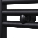 Radiator port-prosop încălzire centrală baie, curbat, negru 480x480 mm Radiator port-prosop încălzire centrală baie, curbat, negru 480x480 mm