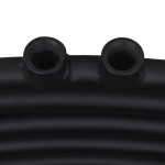 Radiator port-prosop încălzire centrală baie, curbat, negru 480x480 mm Radiator port-prosop încălzire centrală baie, curbat, negru 480x480 mm