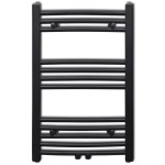 Radiator port-prosop încălzire baie, curbat, negru, 500 x 764 mm Radiator port-prosop încălzire baie, curbat, negru, 500 x 764 mm