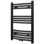Radiator port-prosop încălzire baie, curbat, negru, 500 x 764 mm Radiator port-prosop încălzire baie, curbat, negru, 500 x 764 mm