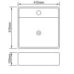 Baterie pentru chiuvetă ceramică pentru chiuvetă/gaură preaplin pătrat Baterie pentru chiuvetă ceramică pentru chiuvetă/gaură preaplin pătrat