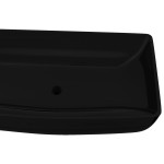 Chiuveta baie din ceramică, dreptunghiular, negru Chiuveta baie din ceramică, dreptunghiular, negru