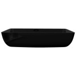 Chiuveta baie din ceramică, dreptunghiular, negru Chiuveta baie din ceramică, dreptunghiular, negru