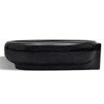Chiuvetă baie orificiu robinet/preaplin, negru, ceramică, rotund Chiuvetă baie orificiu robinet/preaplin, negru, ceramică, rotund