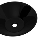 Chiuvetă ceramică pentru baie, rotundă, negru Chiuvetă ceramică pentru baie, rotundă, negru
